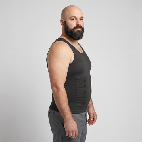 camisole compression homme effet amincissant côté